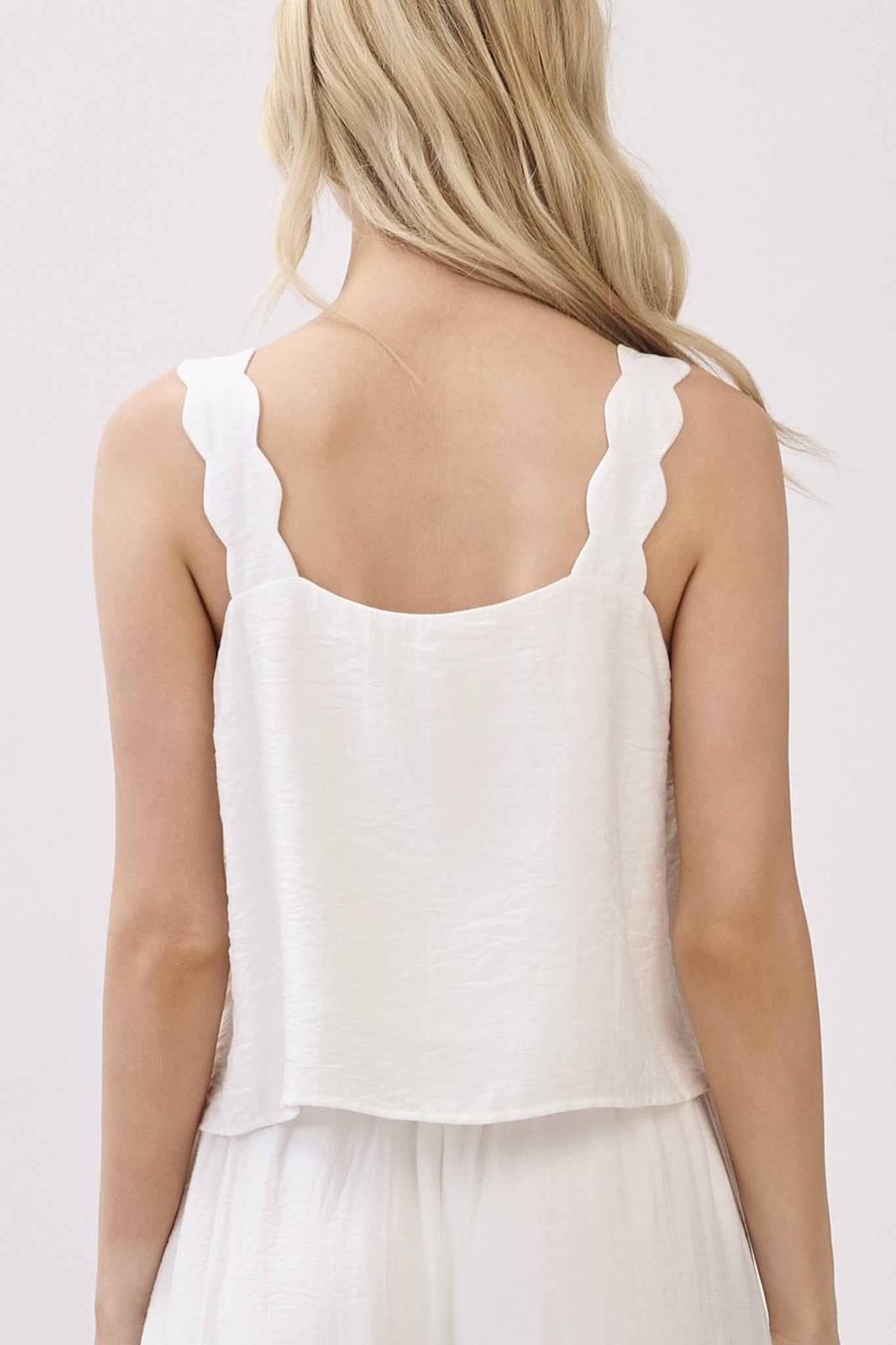 Scallop Strap Cami Top