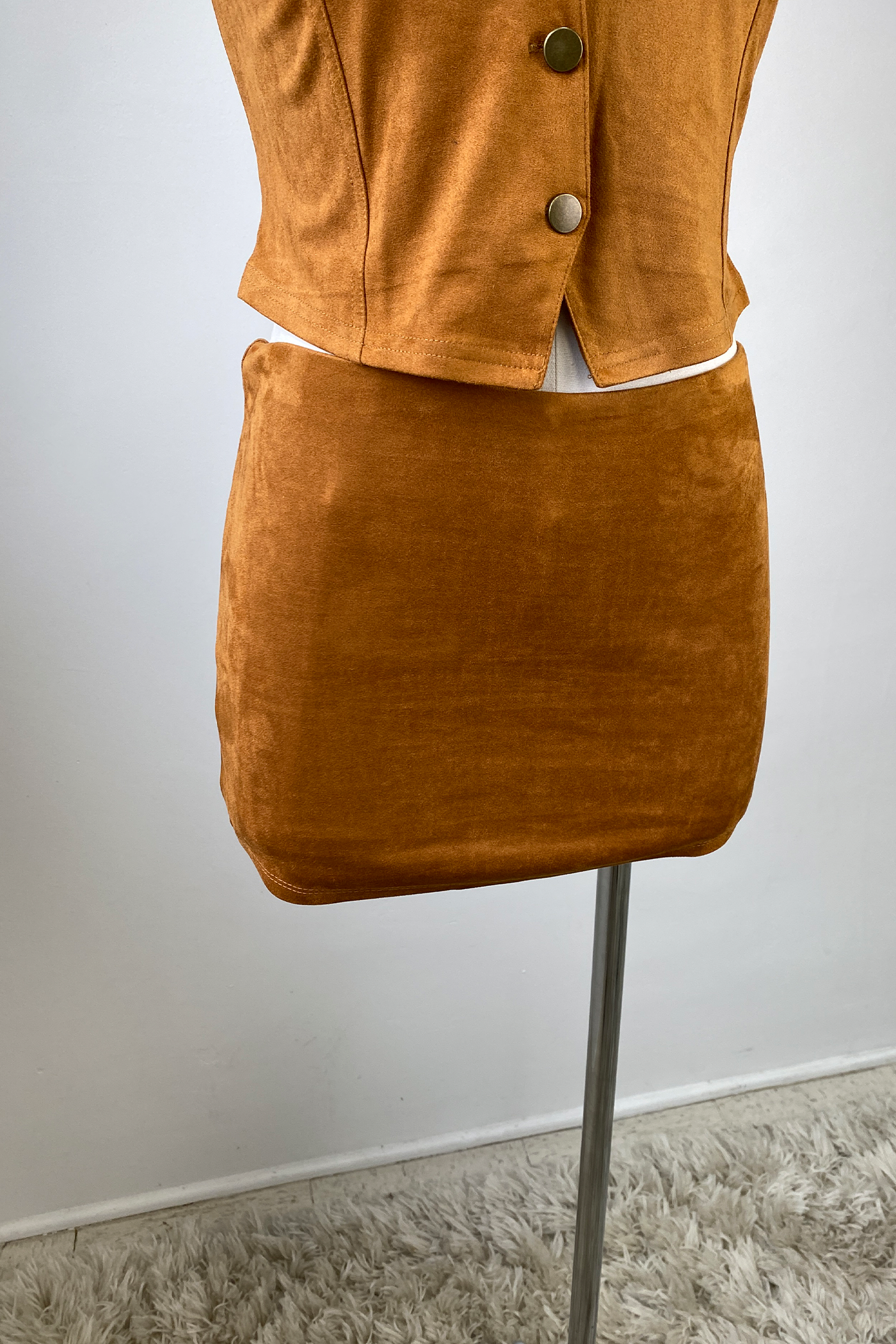 Suede Mini Skort