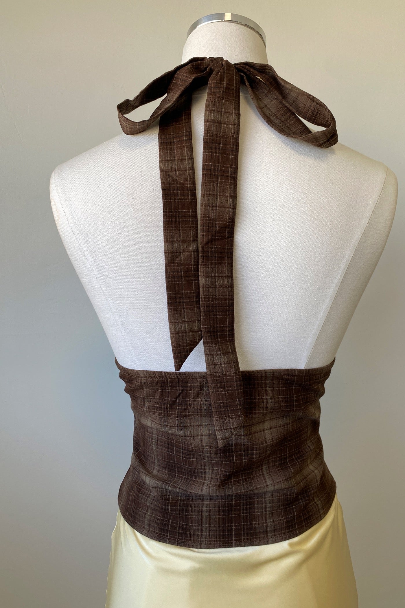 Plaid Halter Top