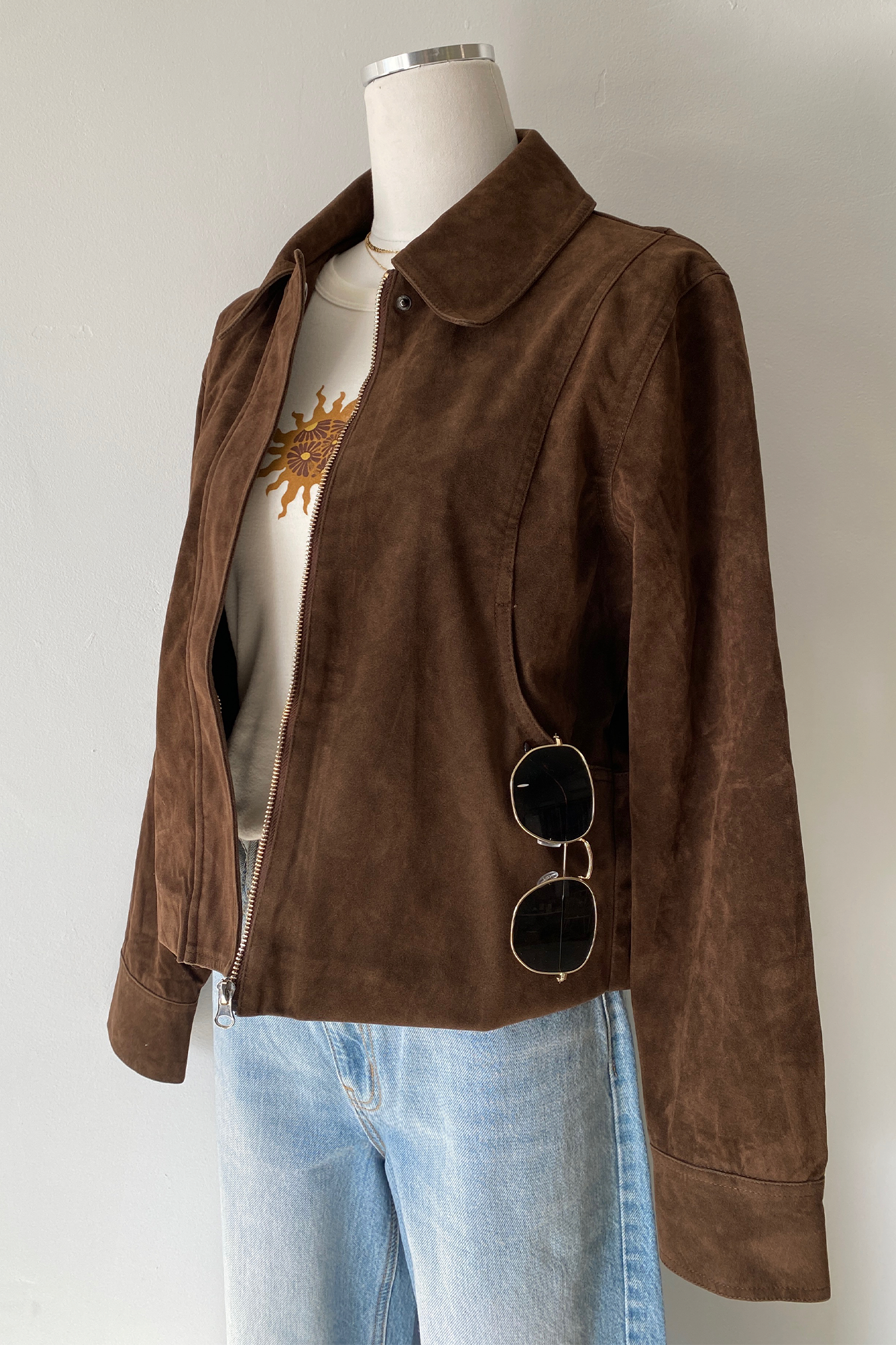 Faux Suede Jacket