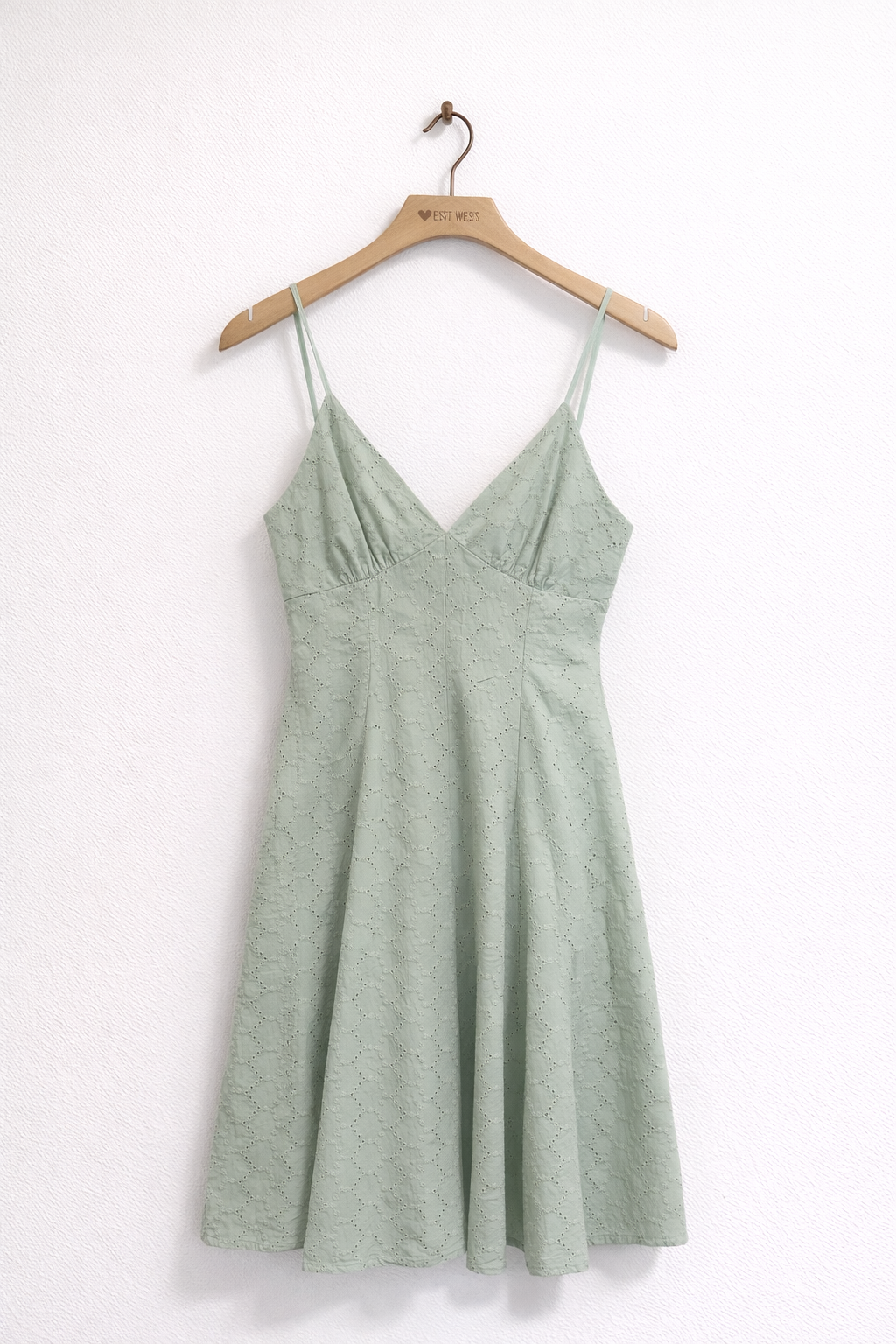 Eyelet Babydoll Romper Dress