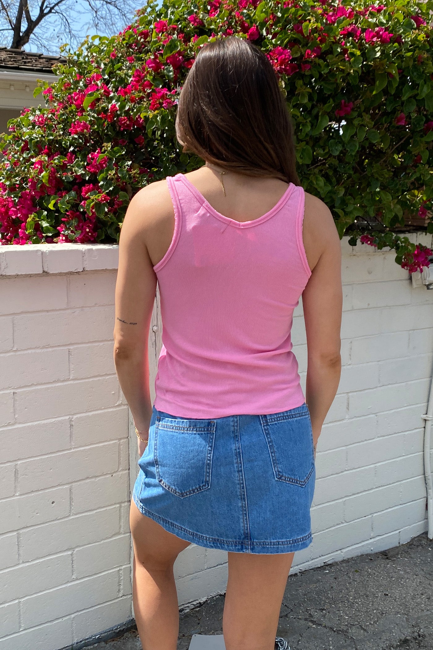 Ribbed Sleeveless Top