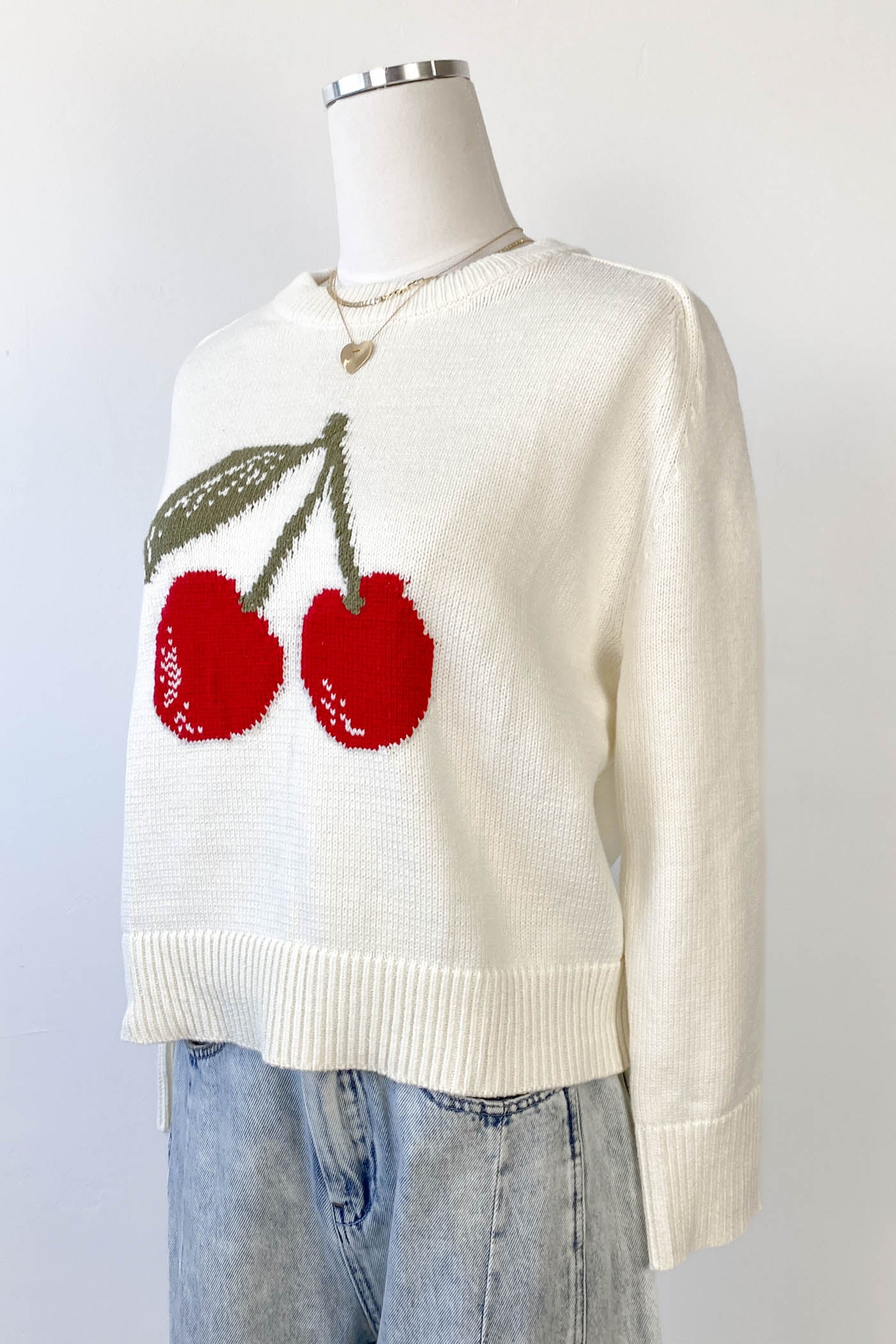 Cherry Knit Sweater