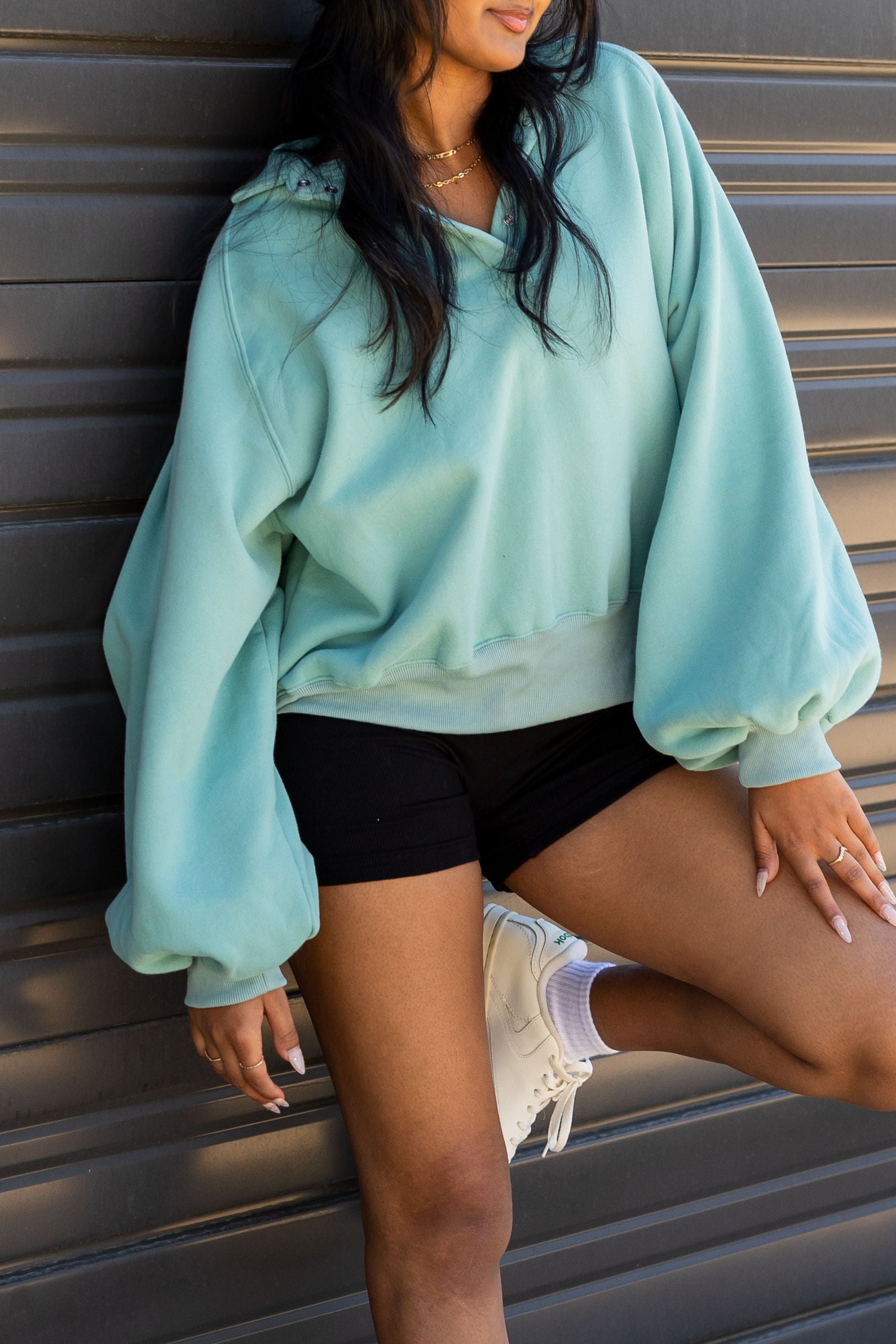 Turn Back Long Sleeve Sweater