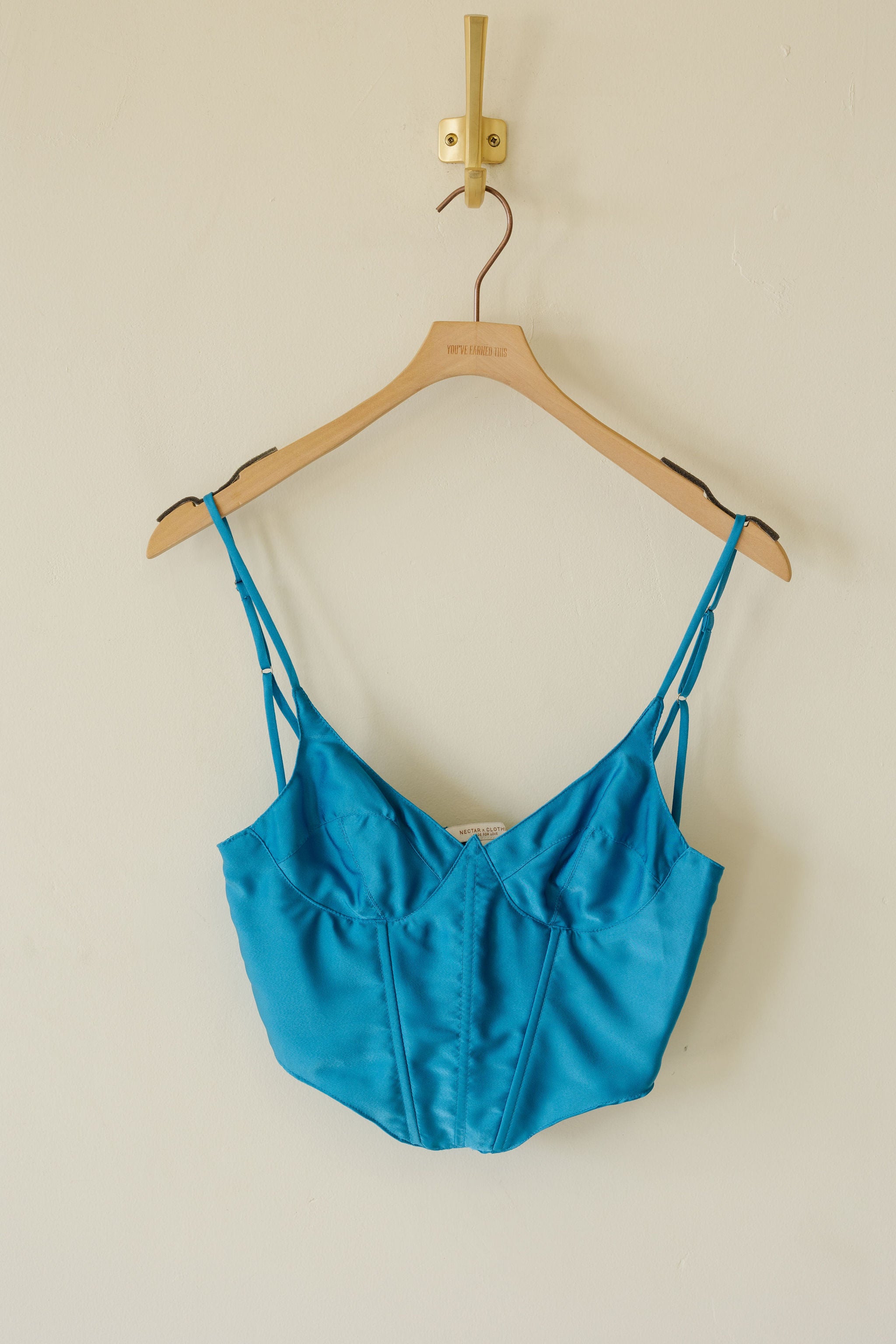 Just Rumors Satin Corset Cami Top