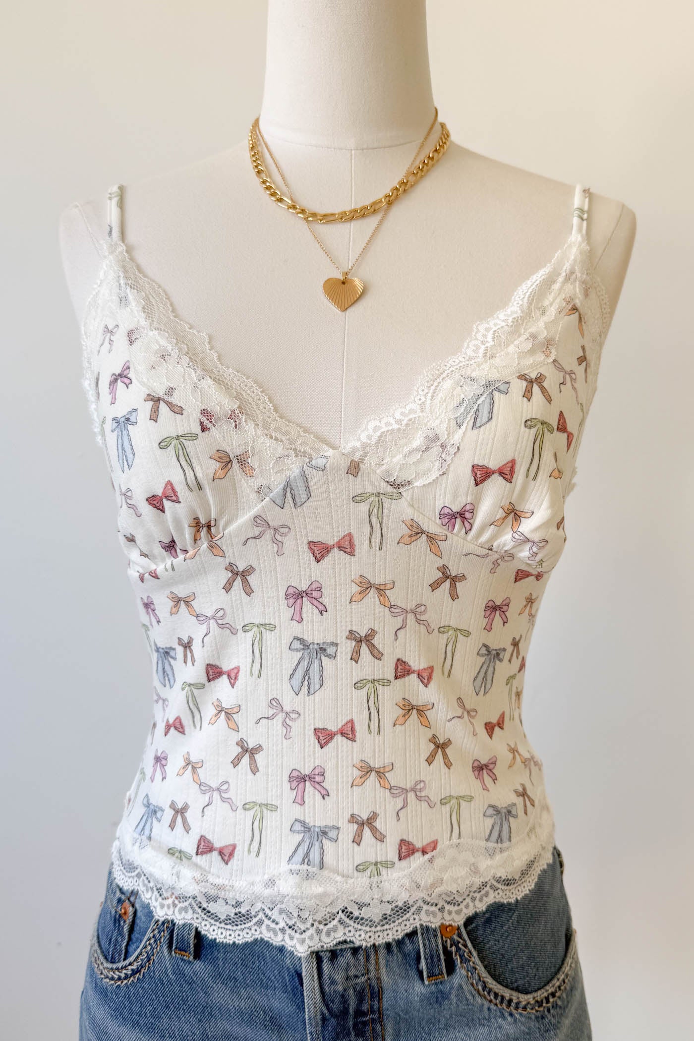 Bow Print Cami Top