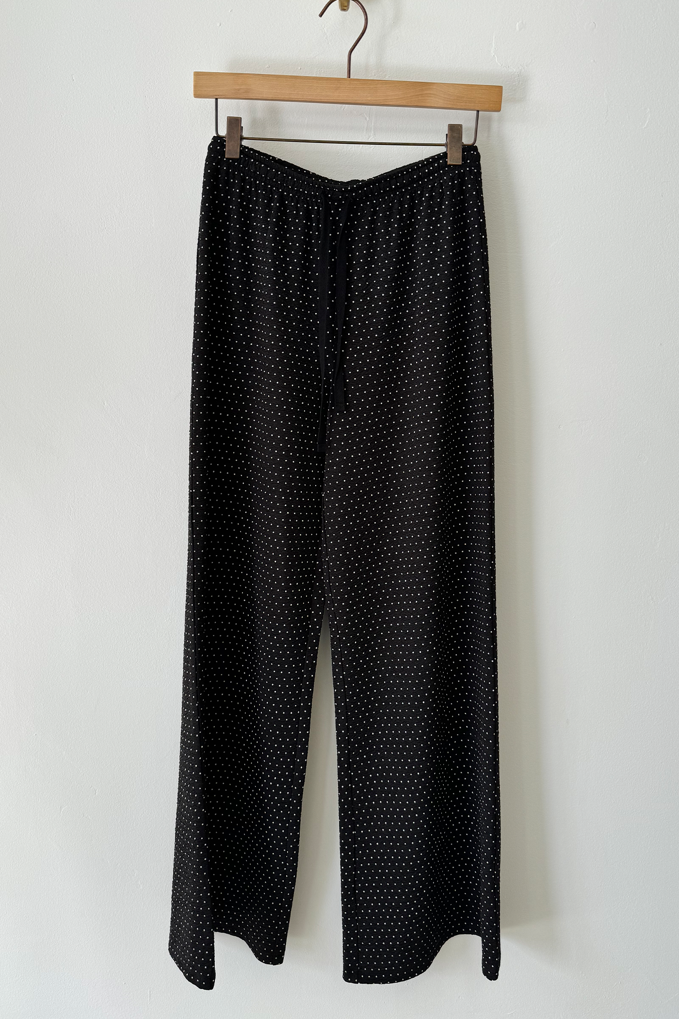 Swiss Dot Wide Leg Pants
