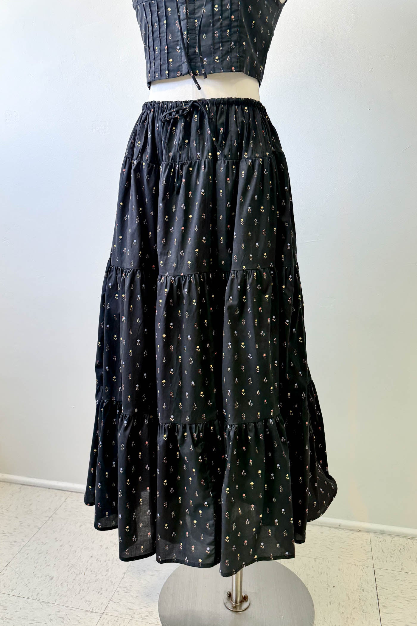Floral Midi Skirt