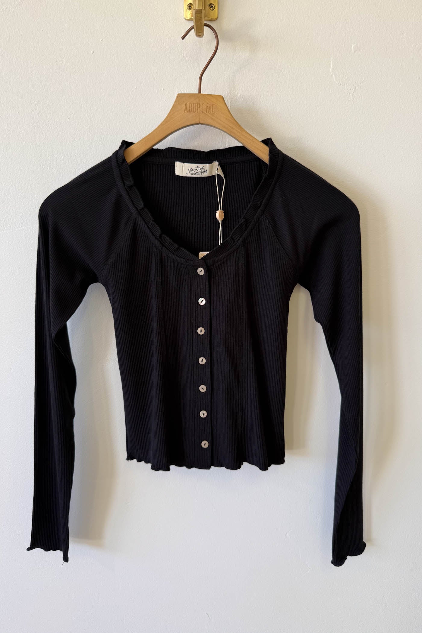 Button Up Long Sleeve Top