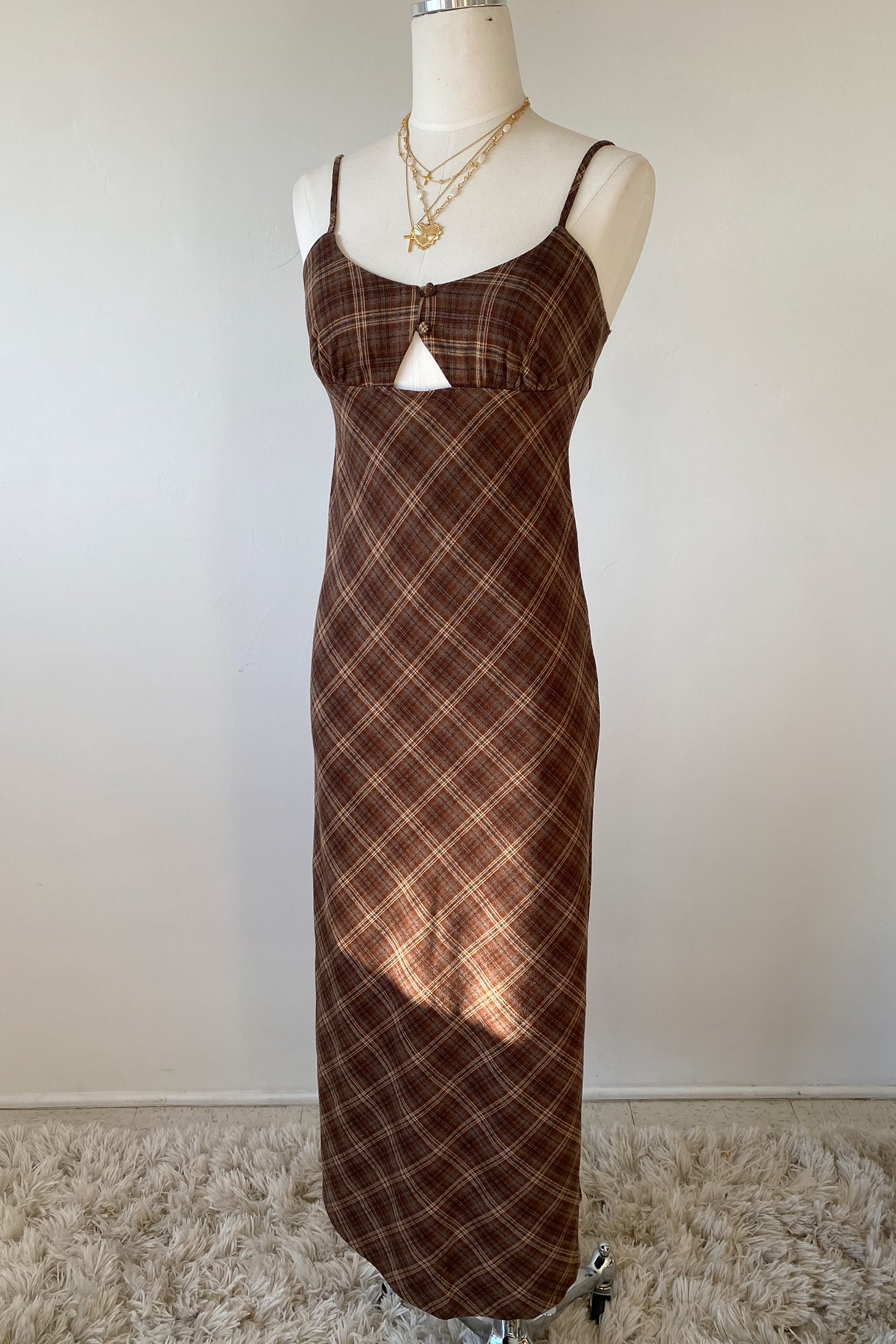 Plaid Maxi Dress