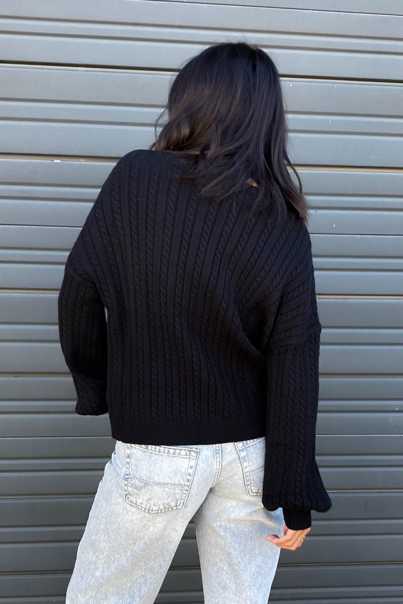 Basic Cable Knit Sweater