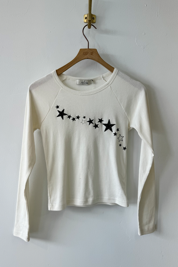 Raglan Graphic Long Sleeve Top