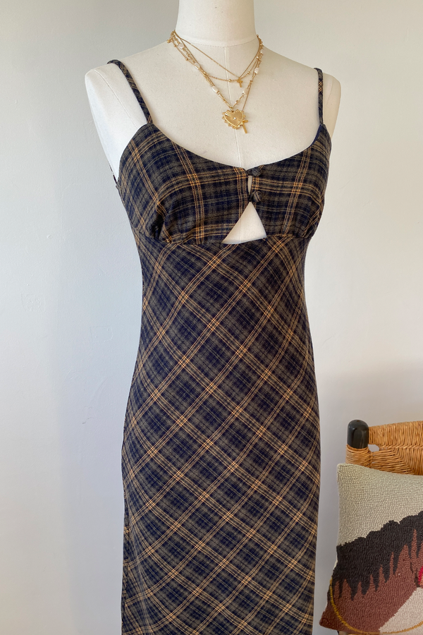 Plaid Maxi Dress