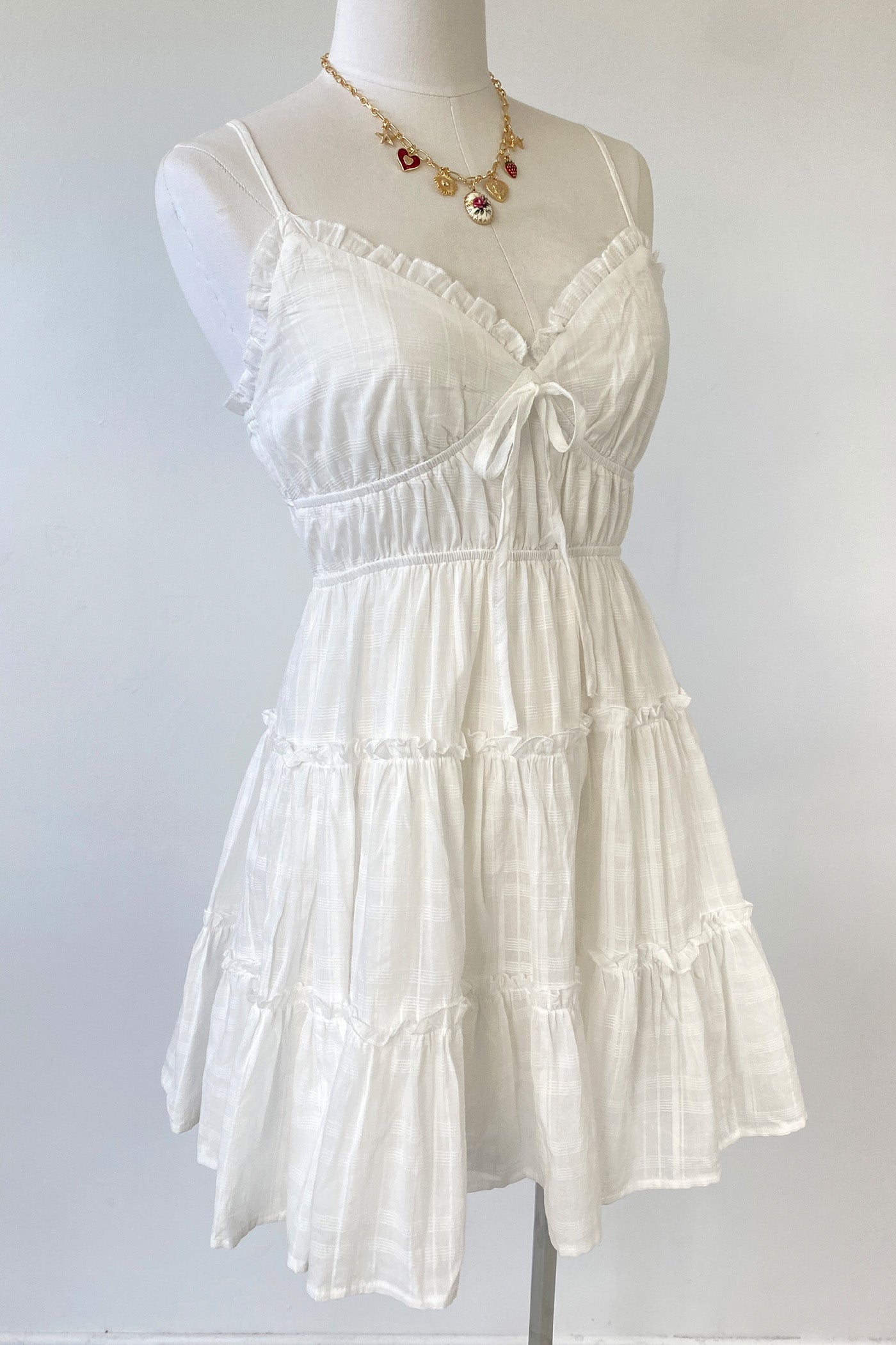 Mini Ruffled Cami Dress