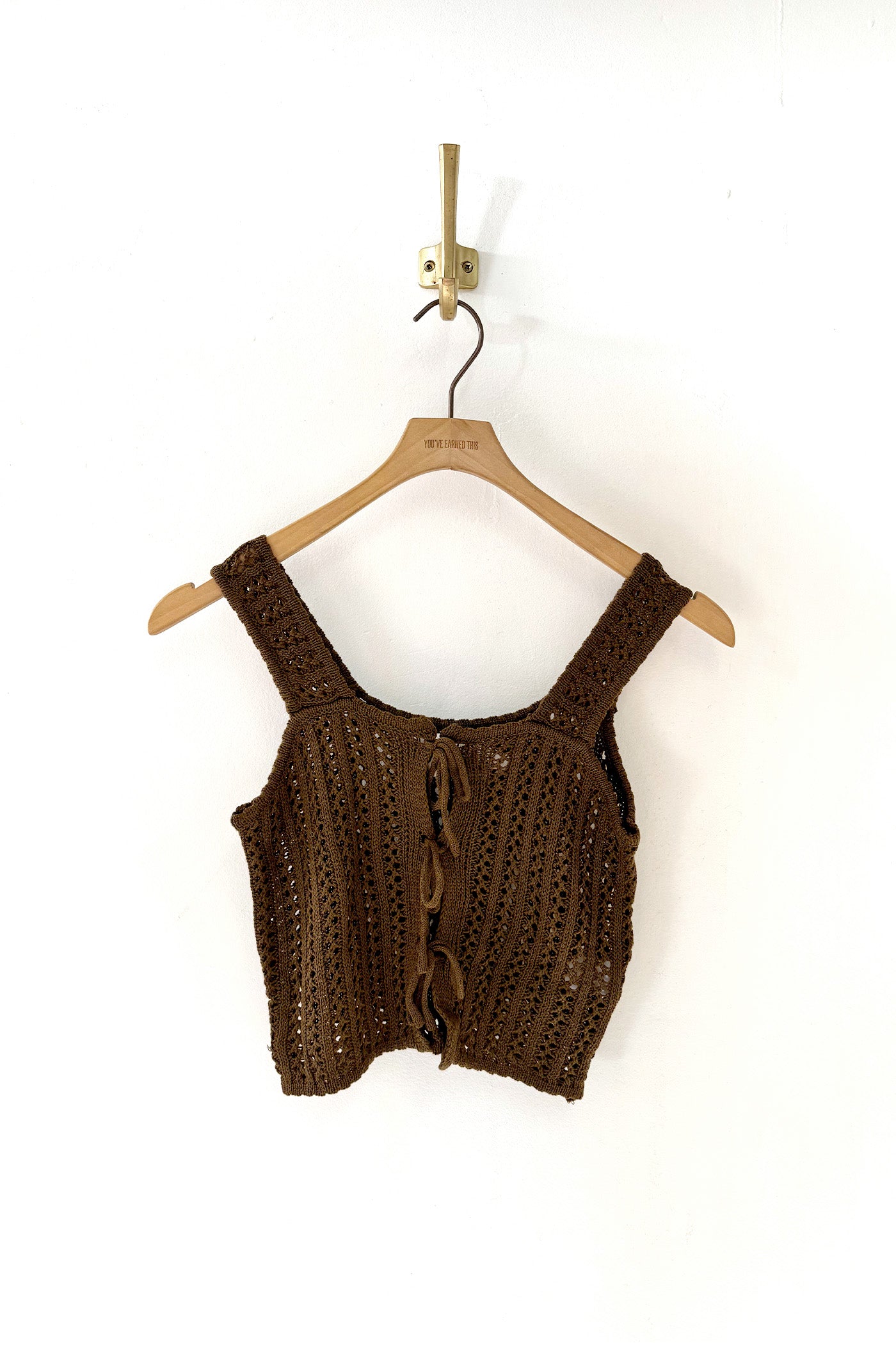 Crochet Front Tie Tank