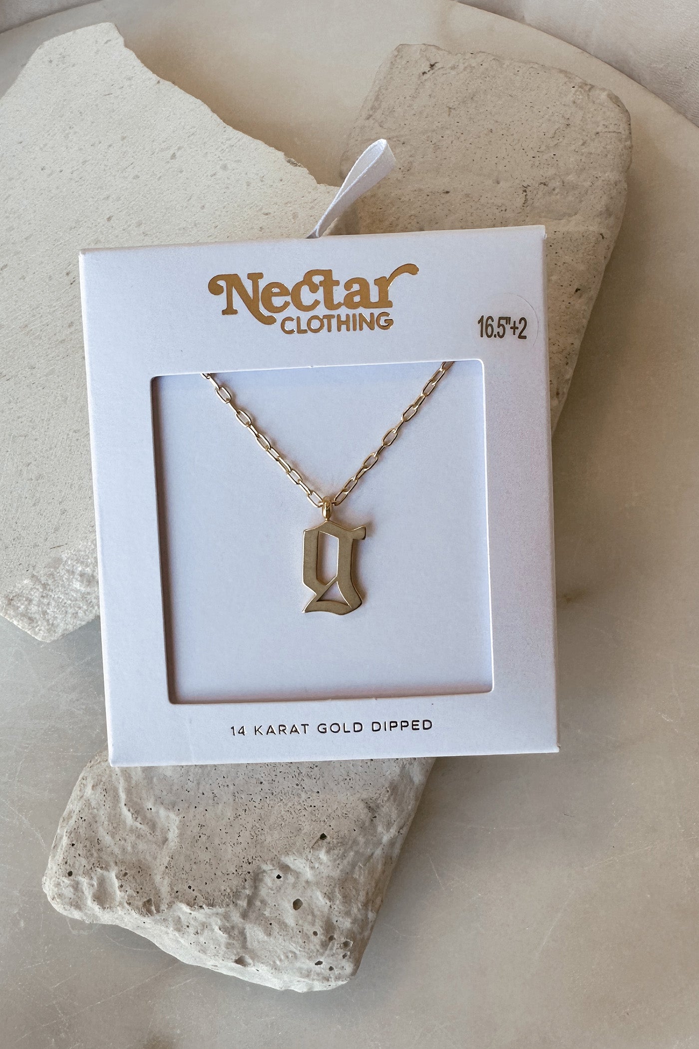 Dainty Letter Pendant Necklace