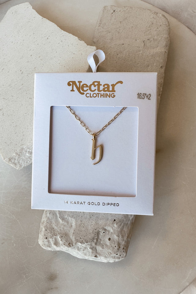 Dainty Letter Pendant Necklace
