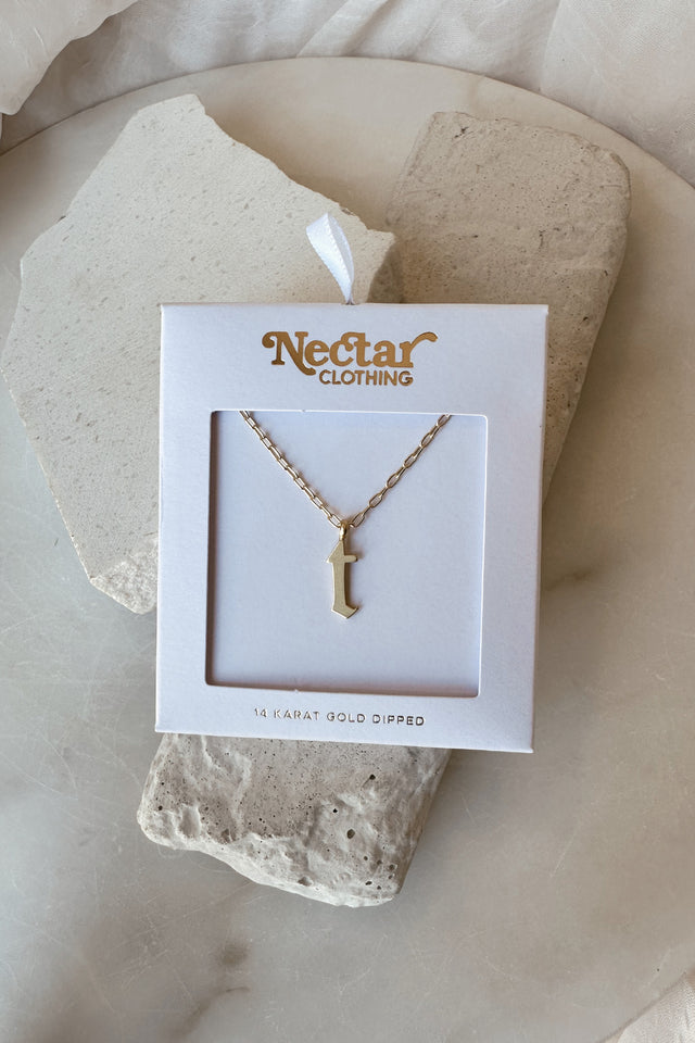 Dainty Letter Pendant Necklace