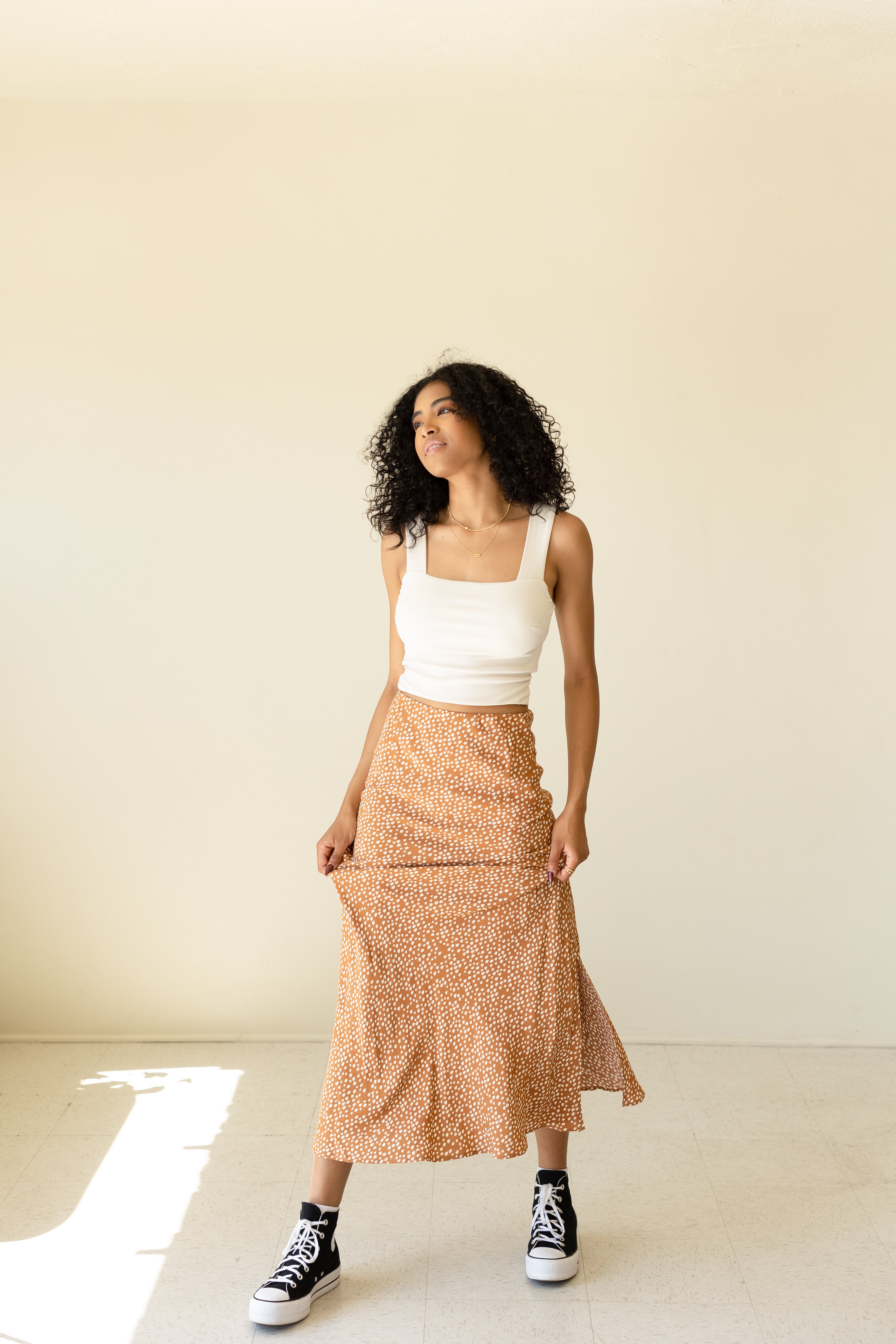 Brown Maxi Skirt