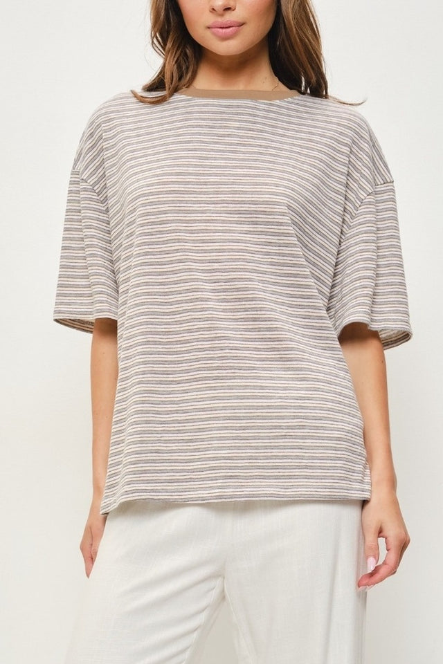 Striped Oversized Tee