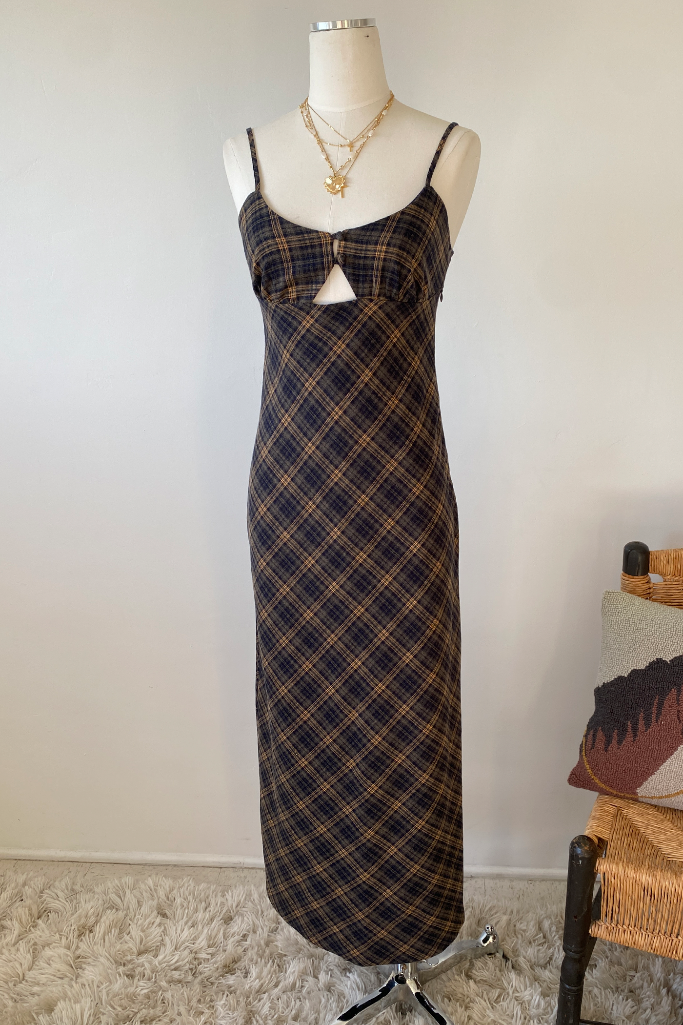 Plaid Maxi Dress