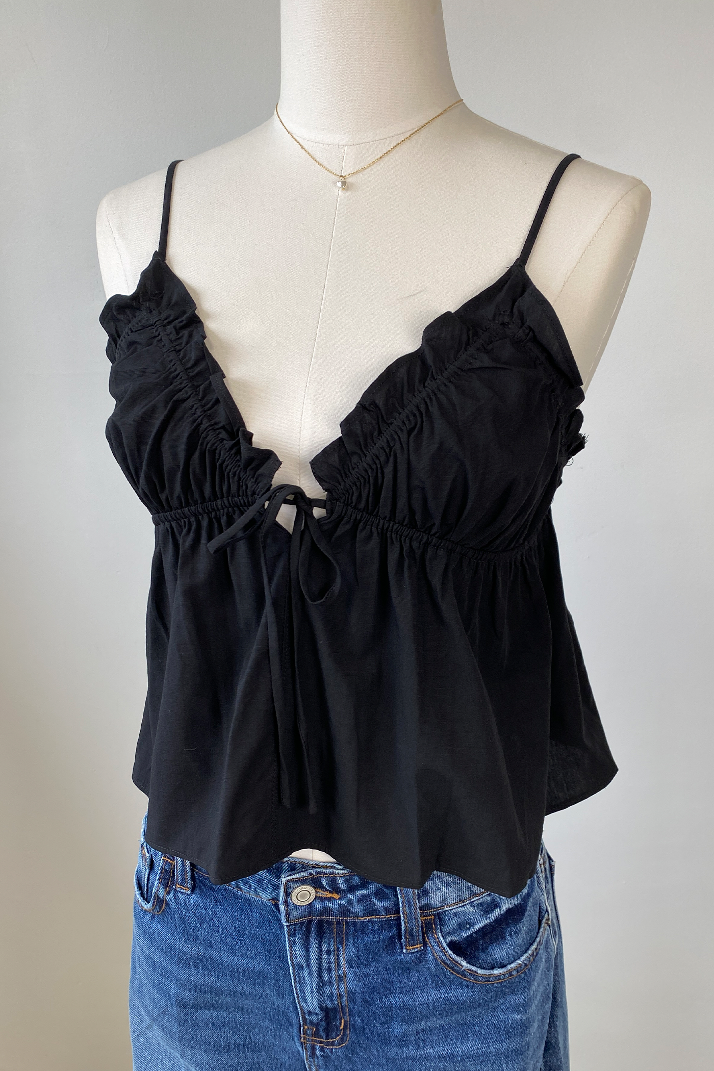 Ruffled Babydoll Top