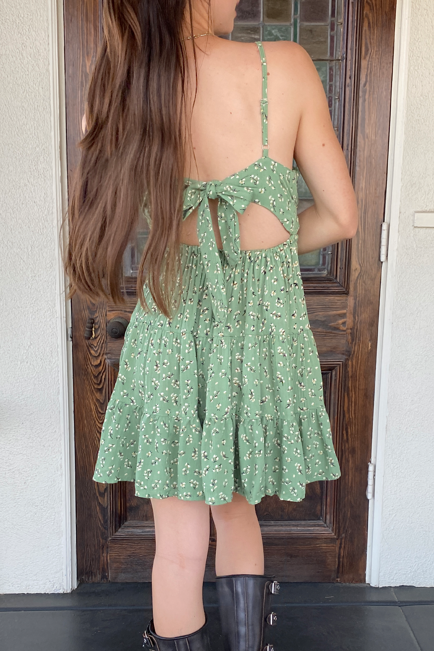 Floral Wrap Mini Dress