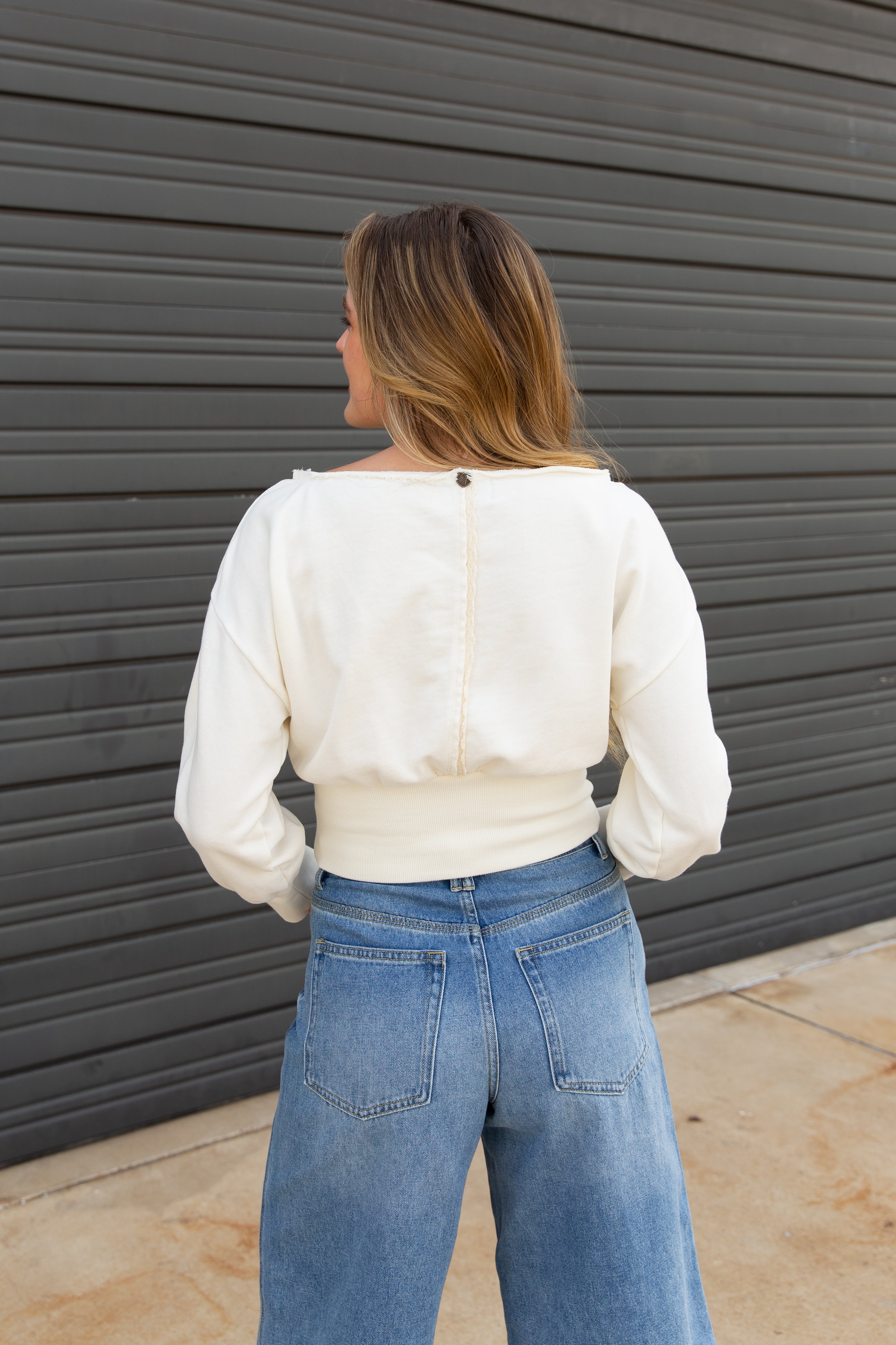 Off The Shoulder Sweatshirt