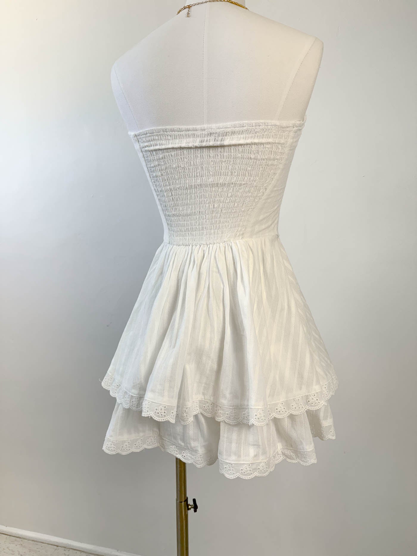 Mini Ruffled Strapless Dress