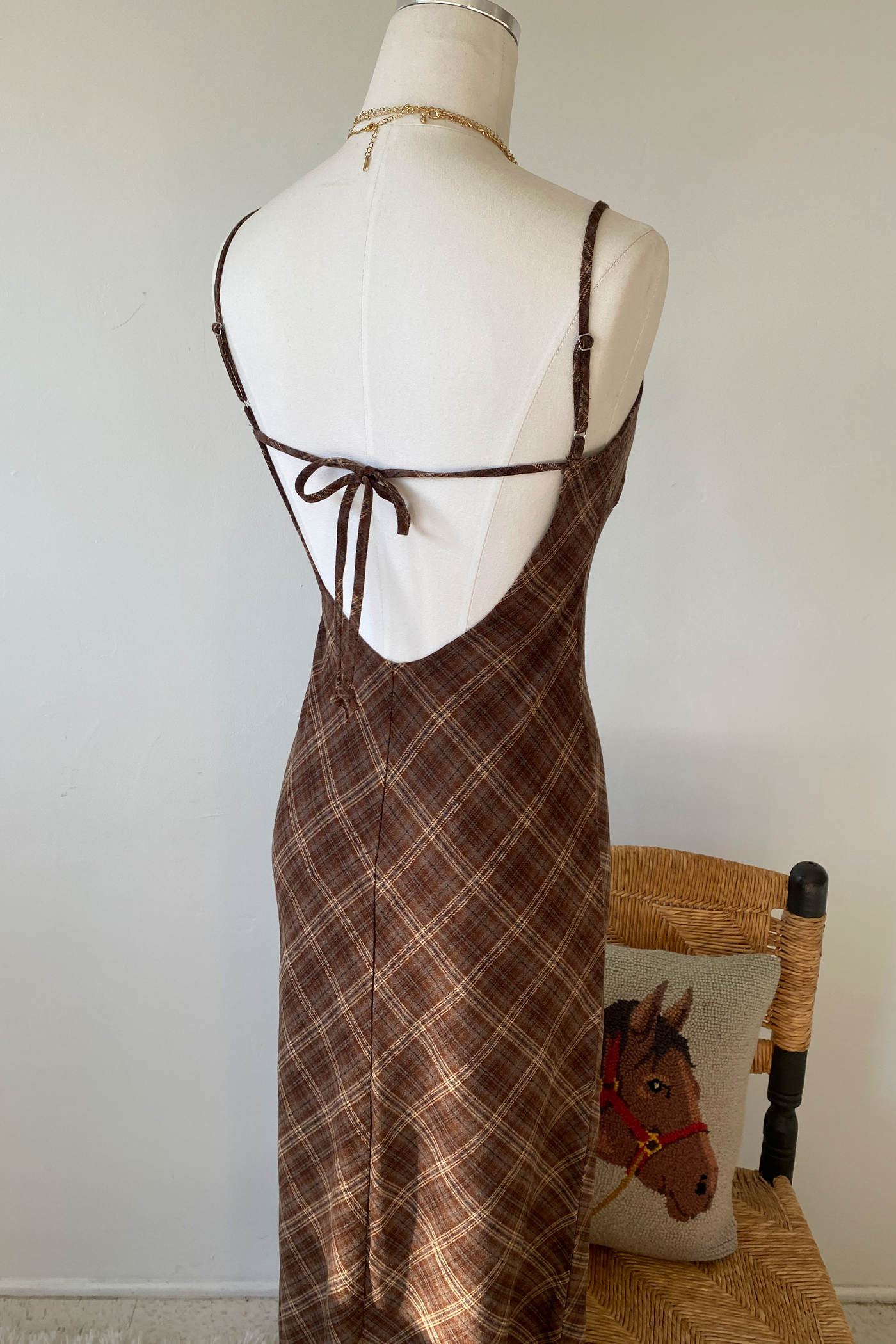 Plaid Maxi Dress