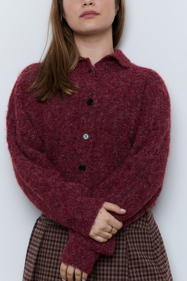 Collared Button Front Cardigan