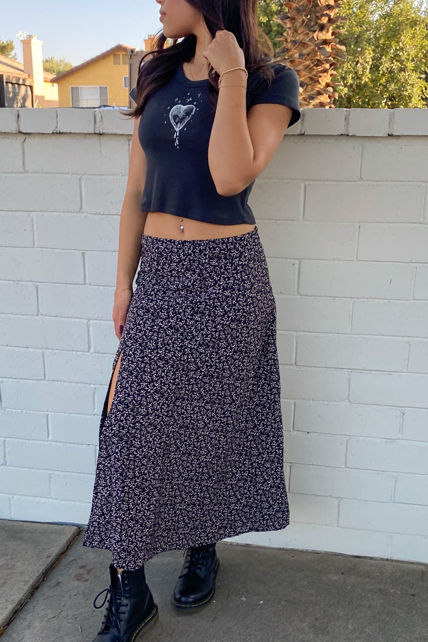 Ditsy Floral Maxi Skirt