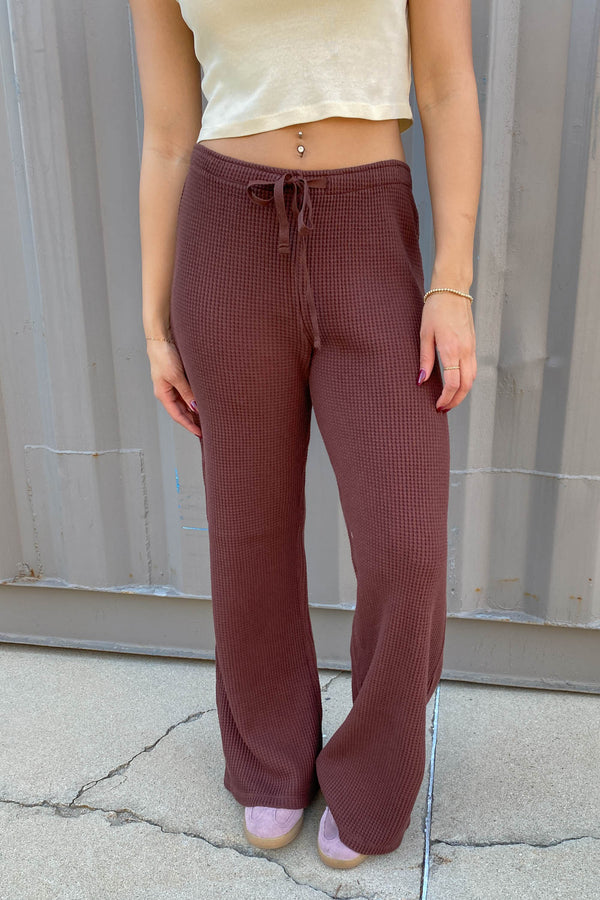 Waffle Knit Pants