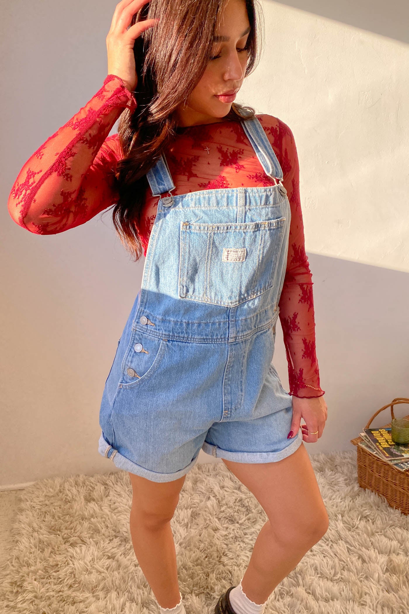 Long Sleeve Lace Layering Top