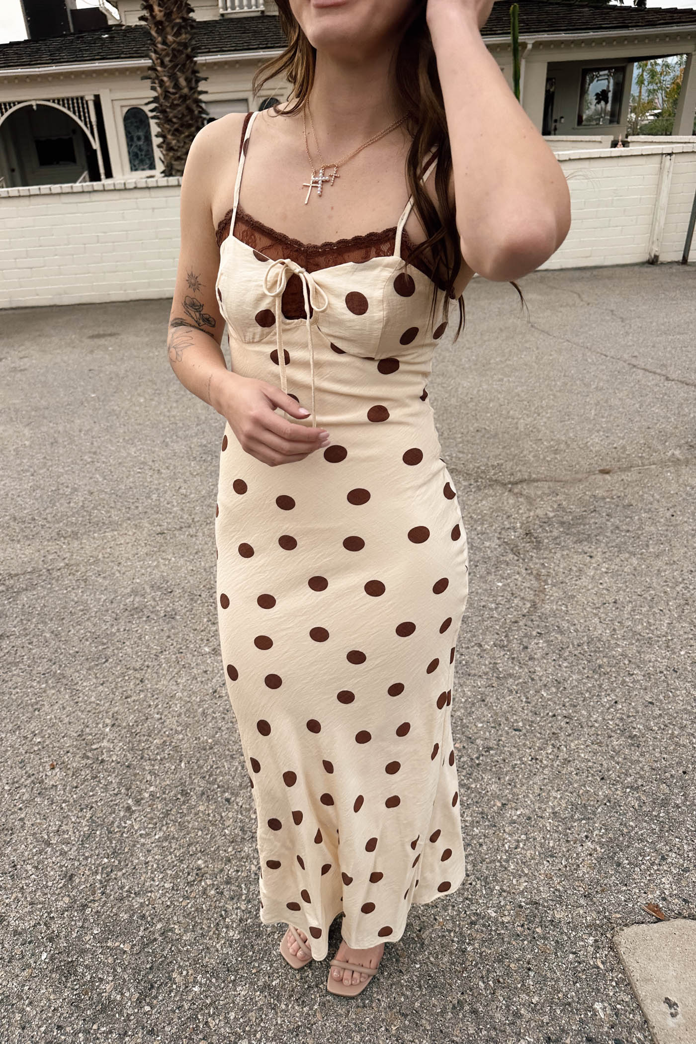 Polka Dot Maxi Dress