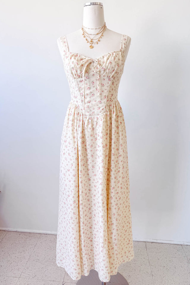 Floral Corset Maxi Dress