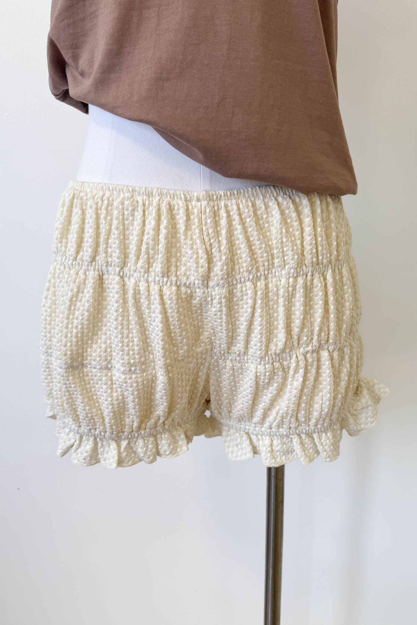 Plaid Stretch Lace Bloomer Shorts