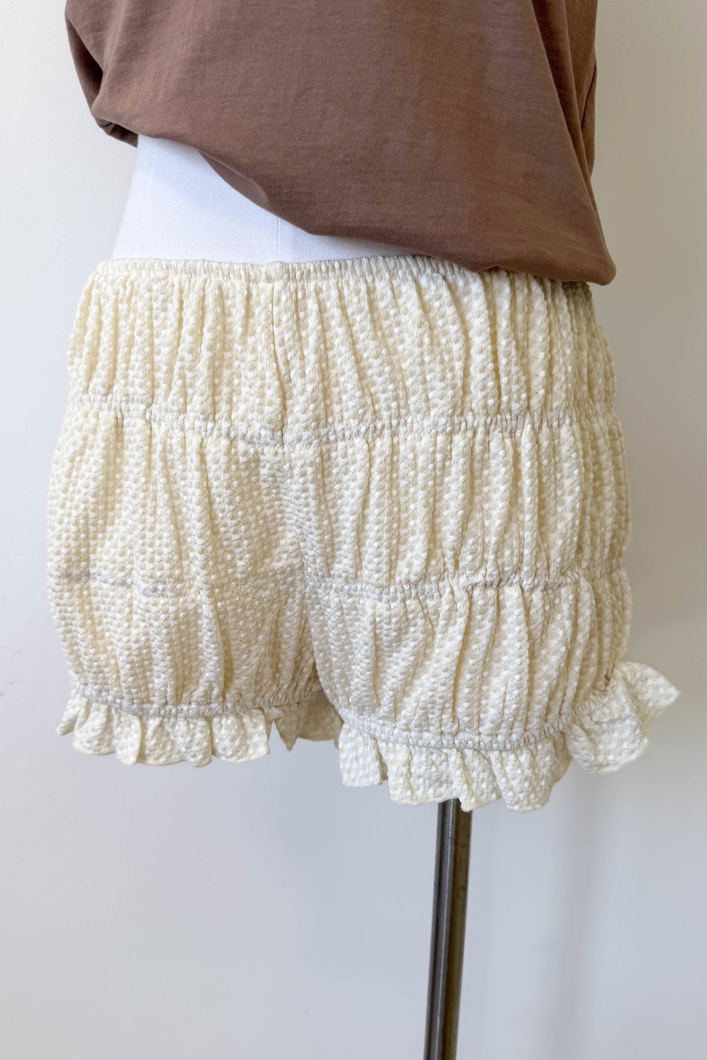 Plaid Stretch Lace Bloomer Shorts