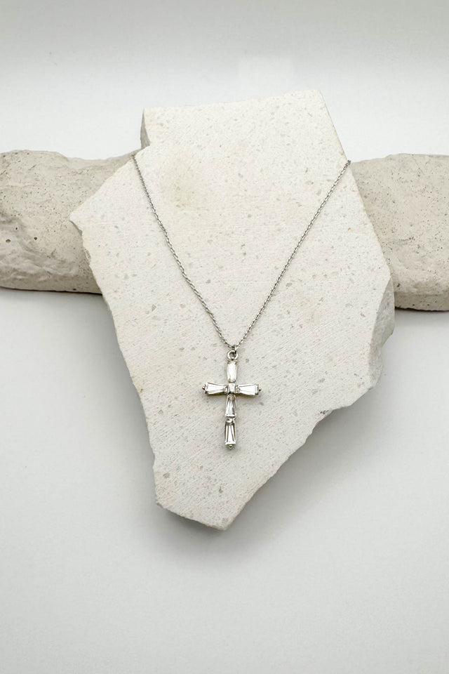 Everyday Silver Cross Necklace