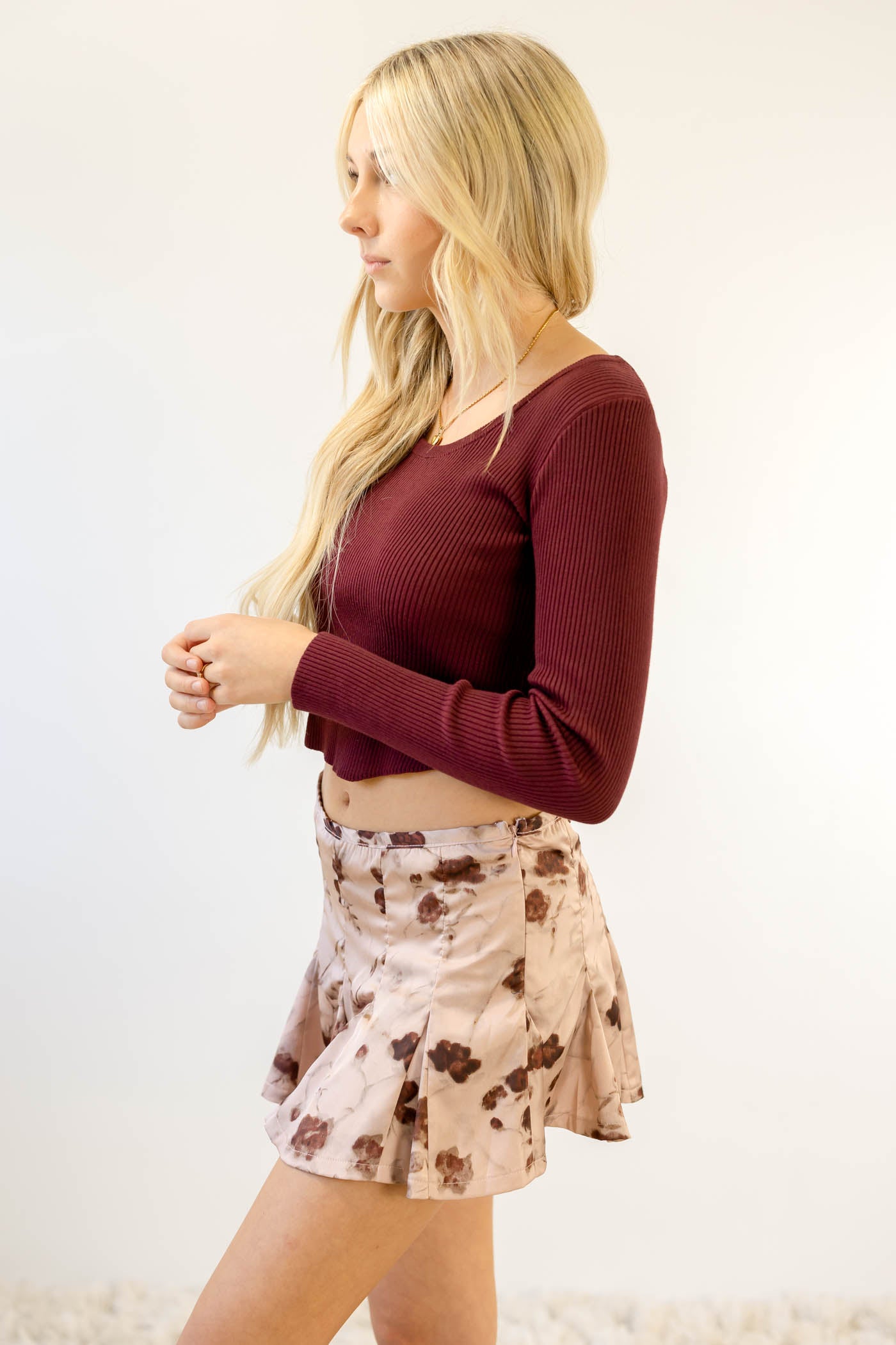 Floral Mini Skort