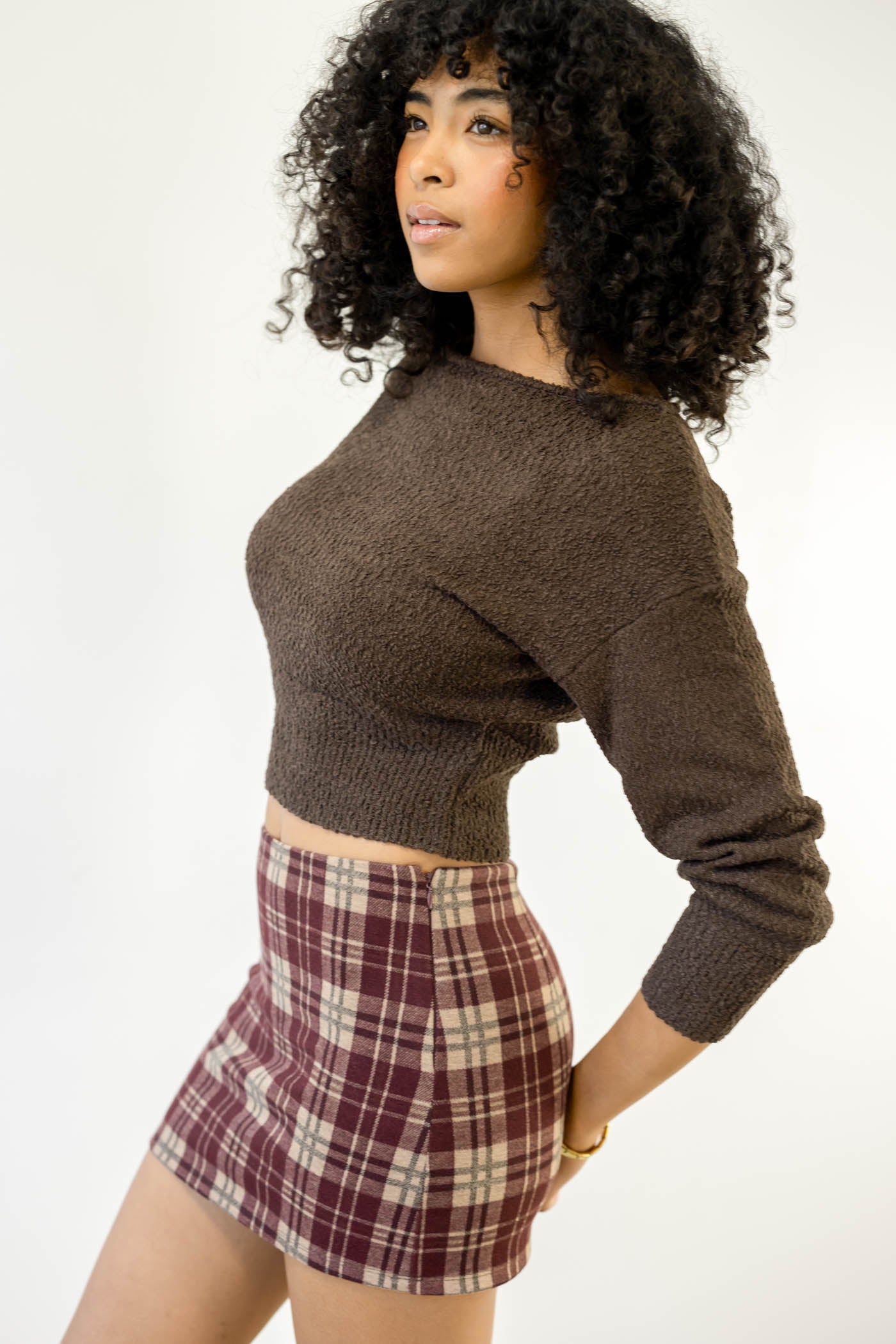 Plaid Mini Skort