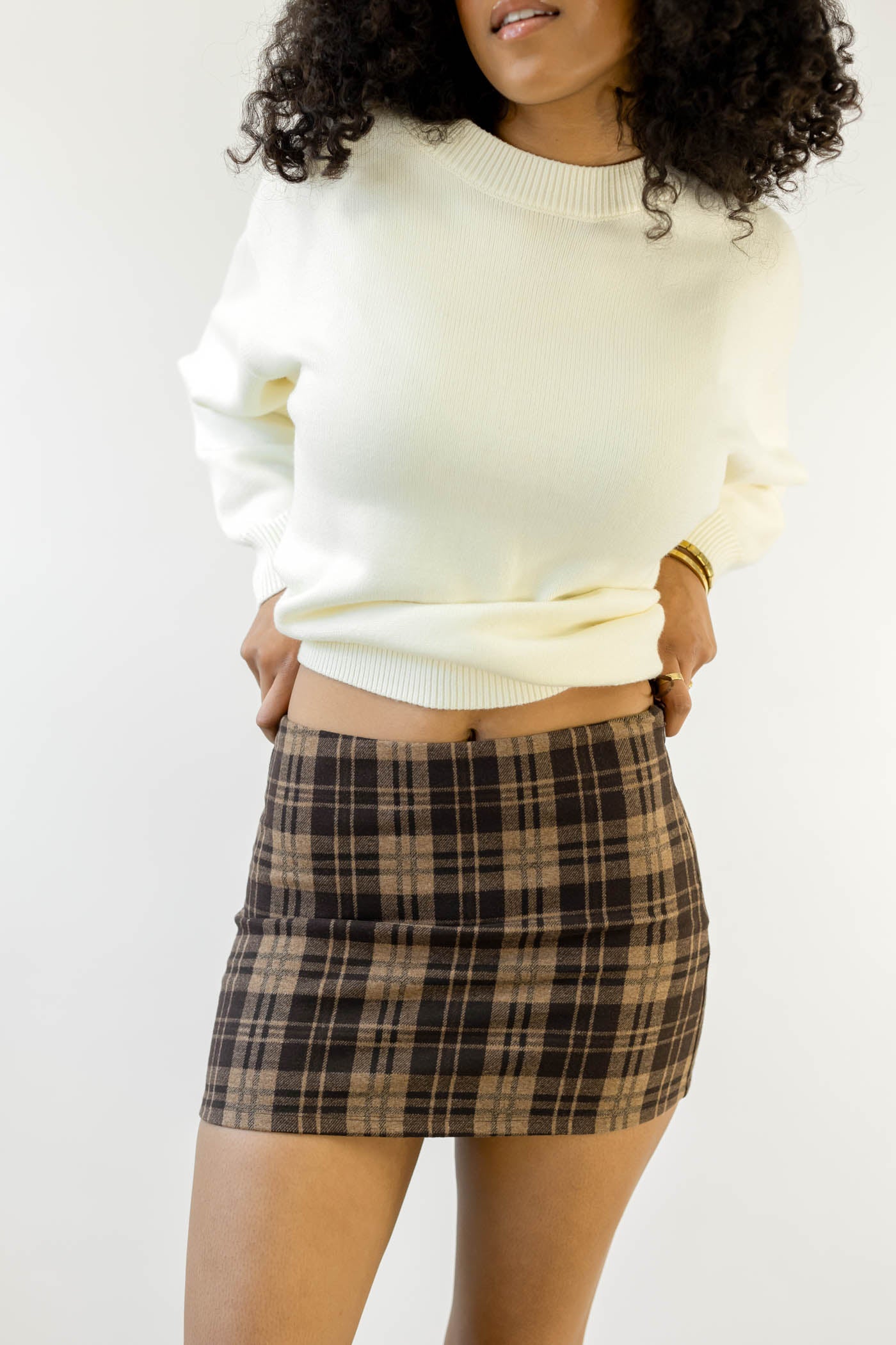 Plaid Mini Skort