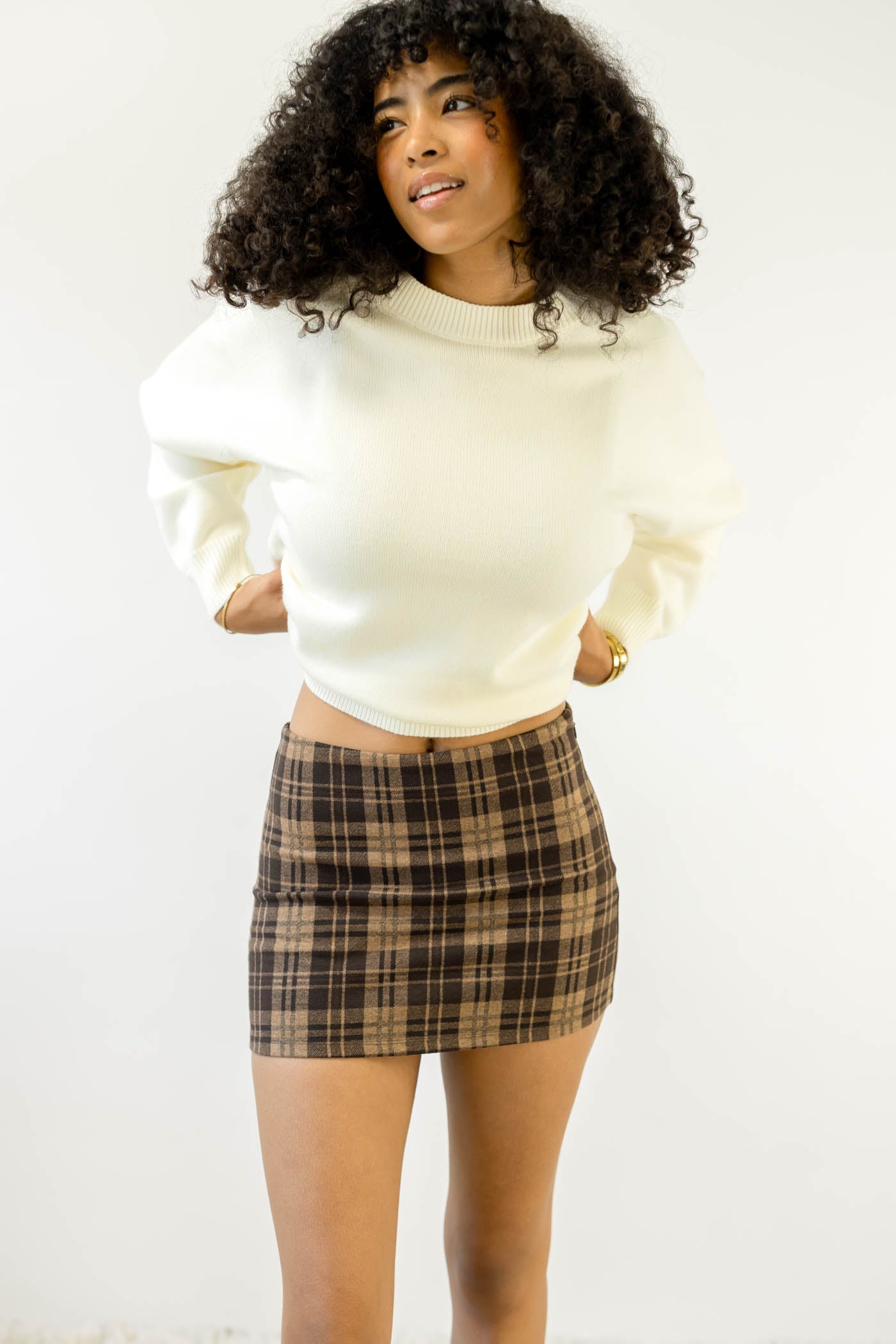 Plaid Mini Skort