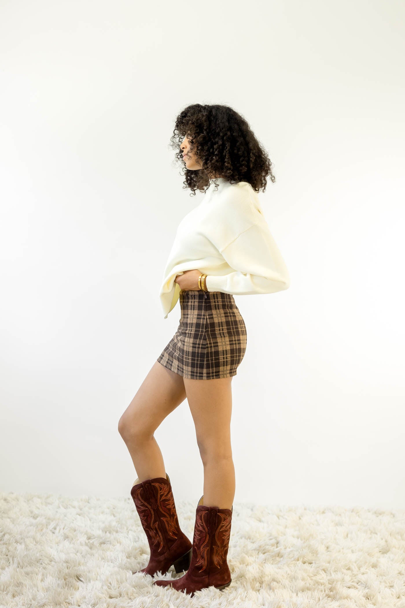 Plaid Mini Skort