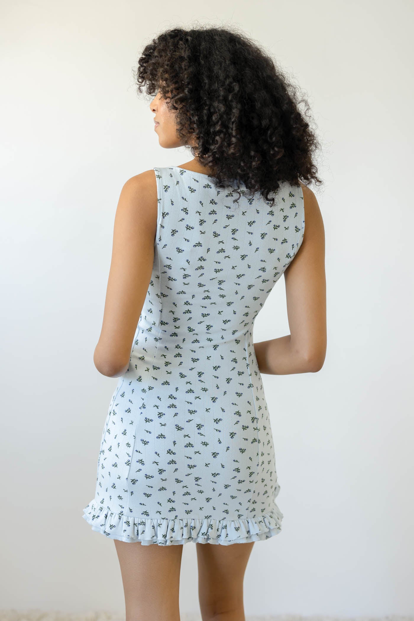 Ditsy Floral Sleeveless Dress