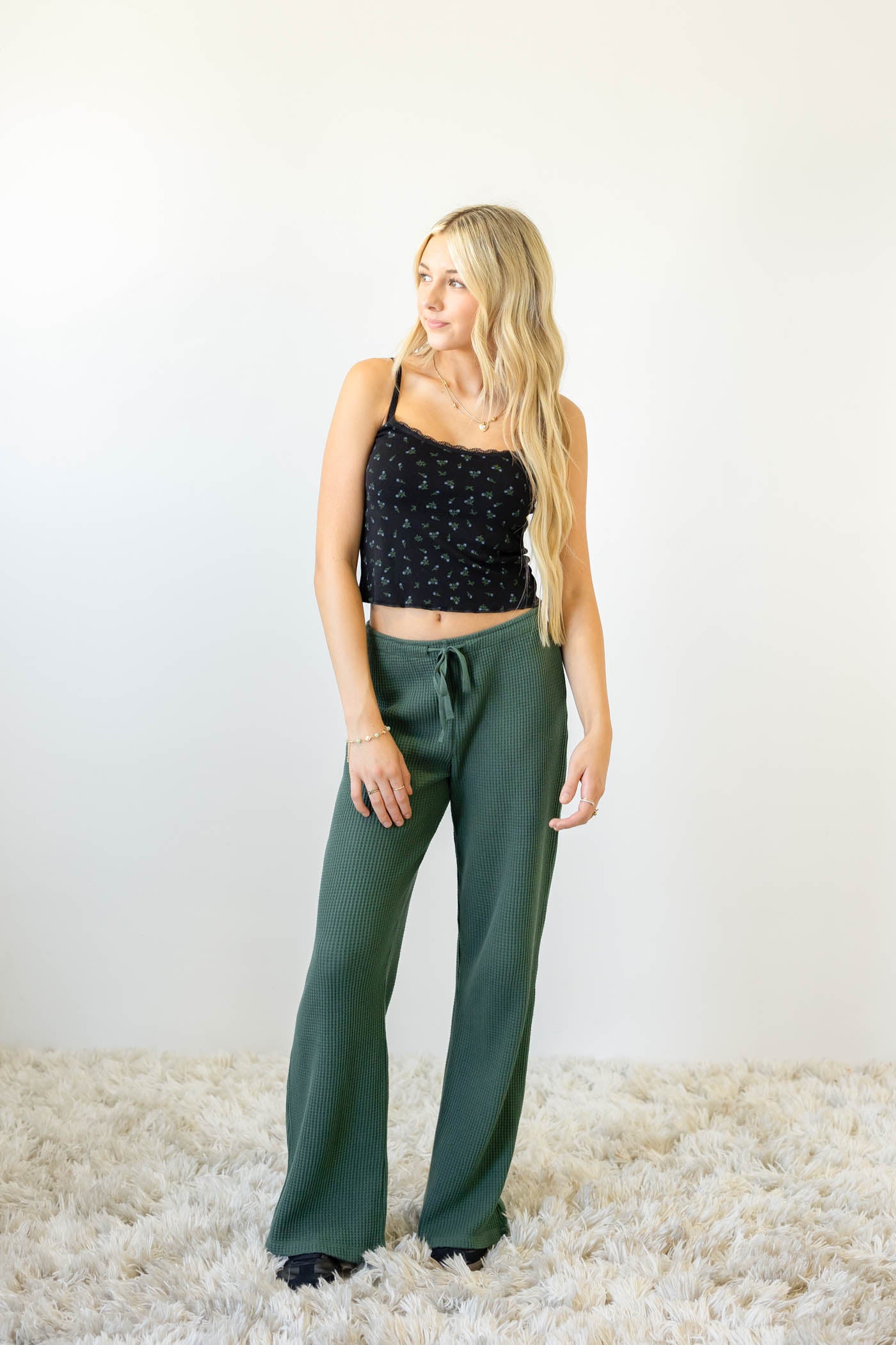 Waffle Knit Pants