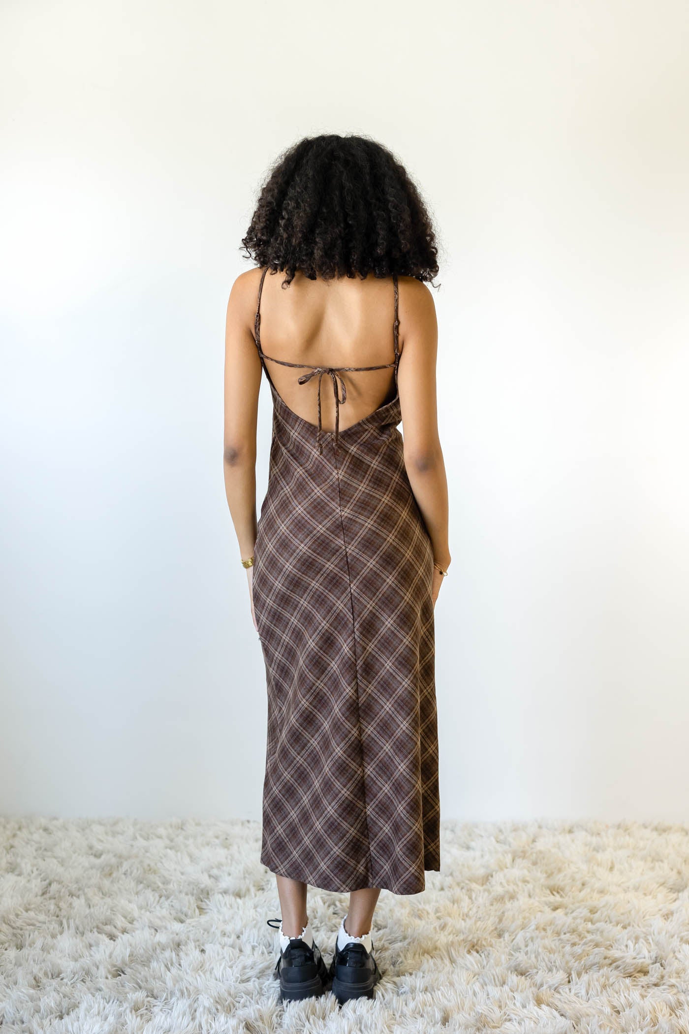 Plaid Maxi Dress