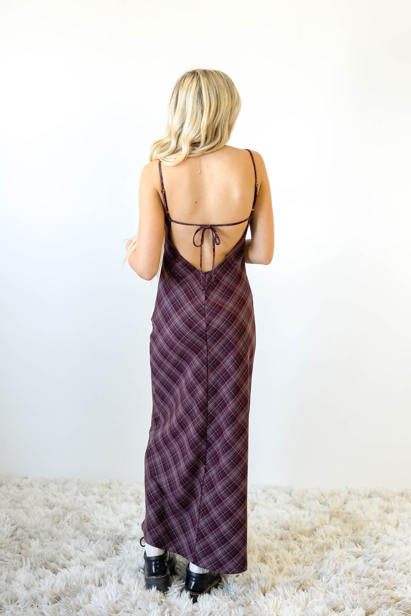 Plaid Maxi Dress