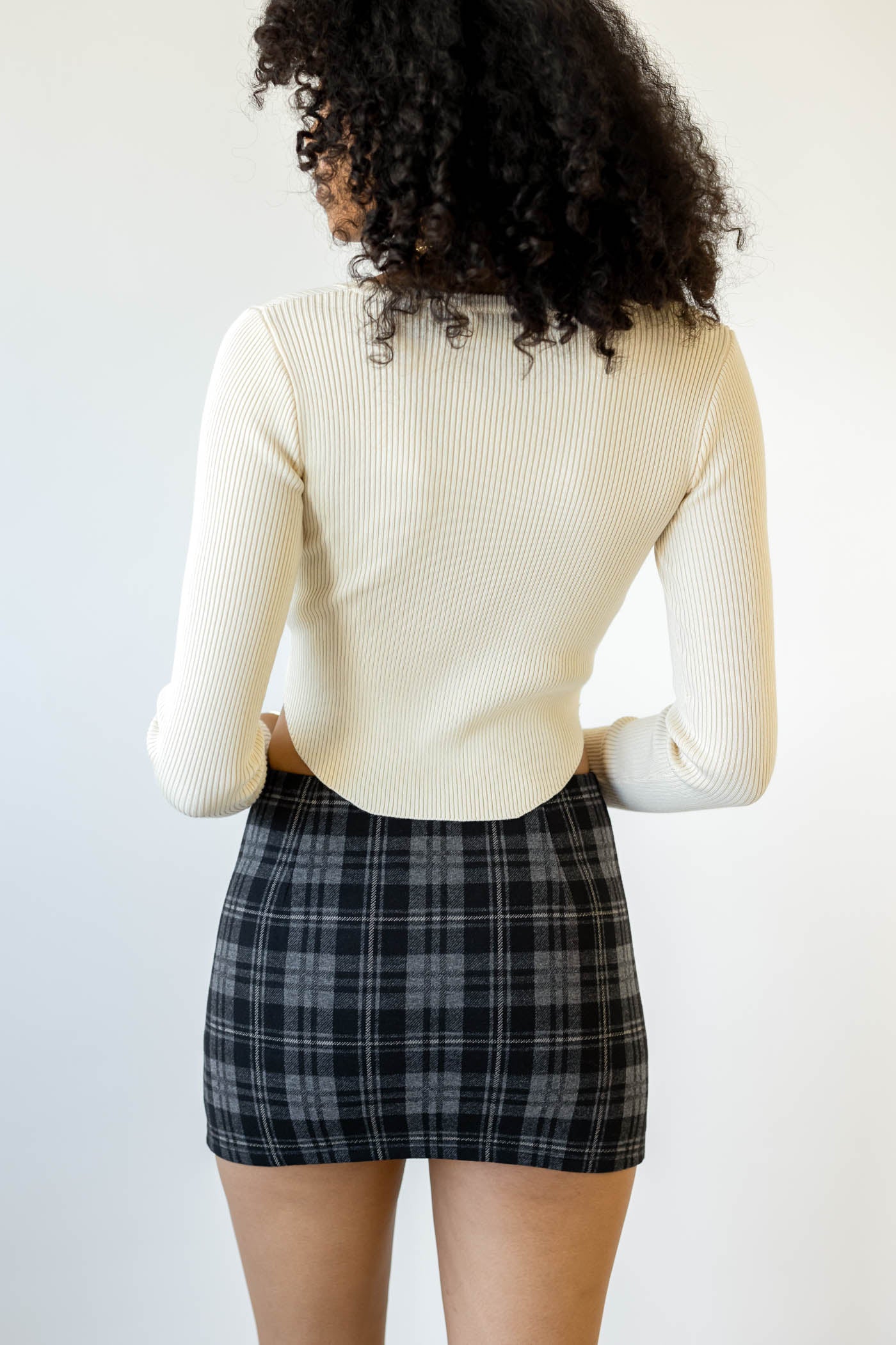 Plaid Mini Skort