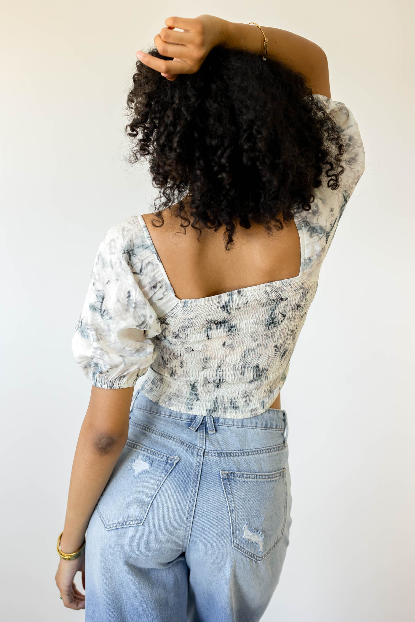 Floral Smocked Top